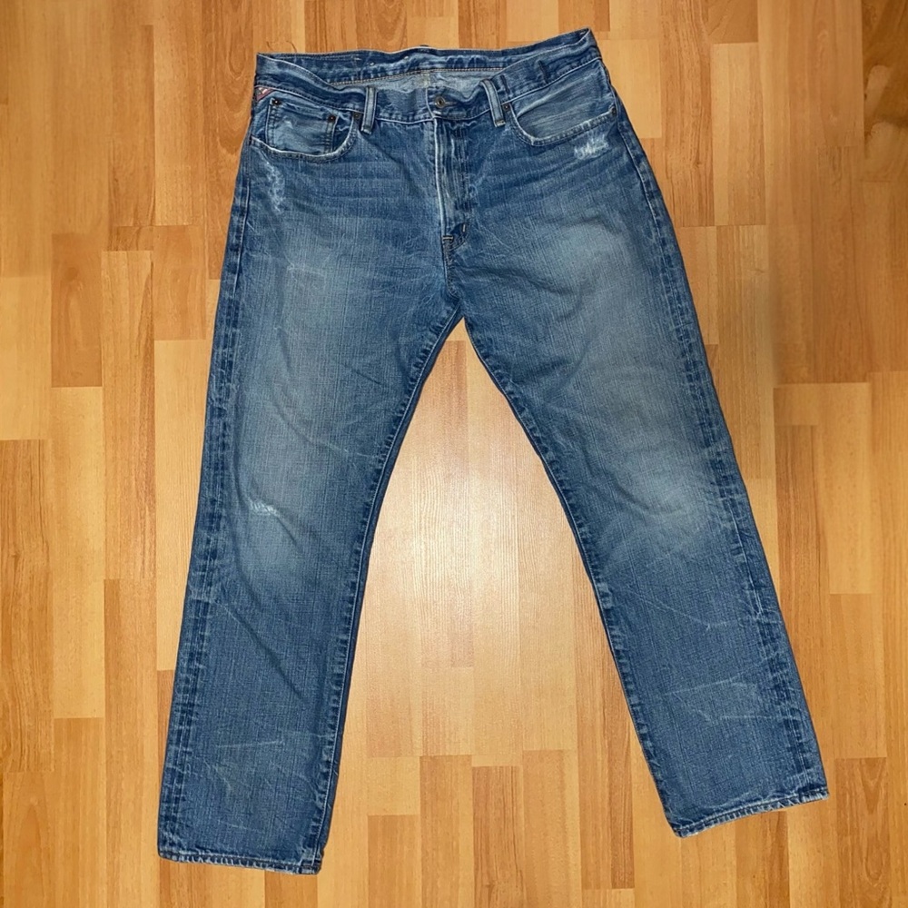 Ralph Lauren Denim & Supply Straight Leg Distressed Men’s Jeans